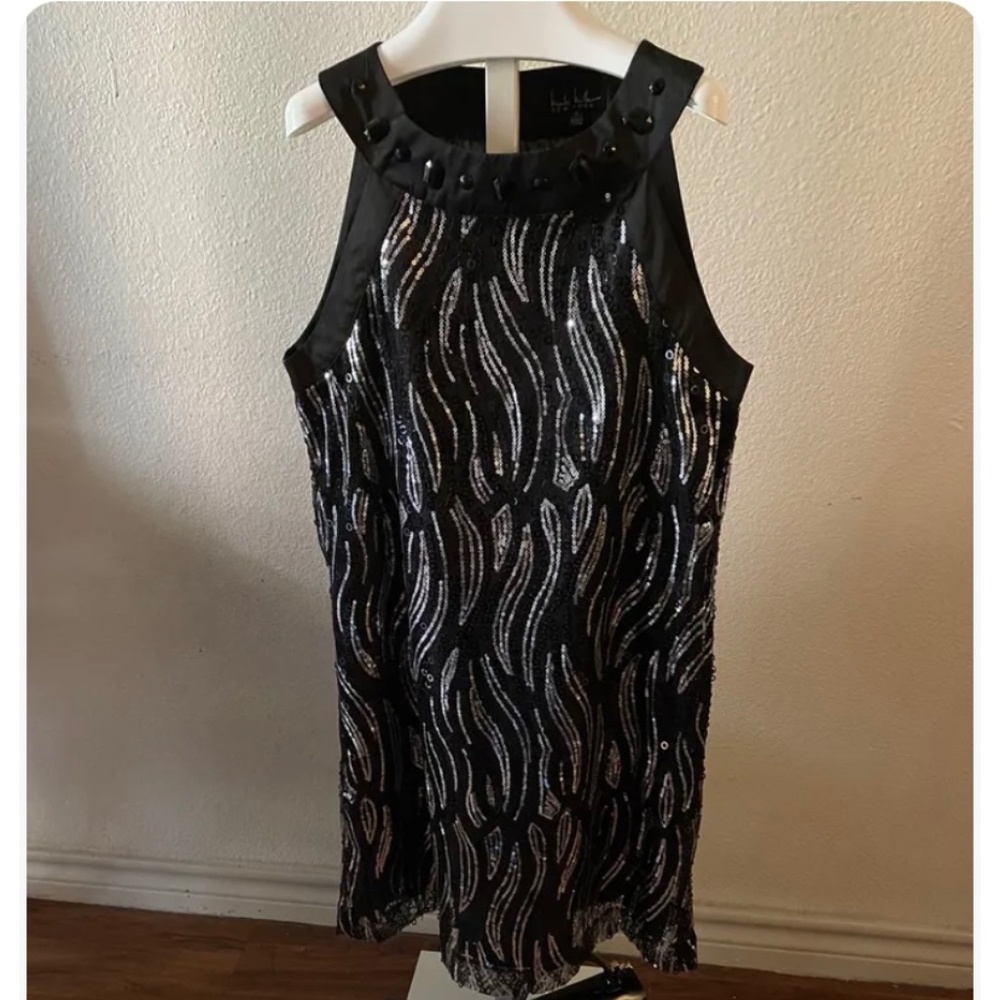 Nichole Miller New York Kids Black Shimmer Dress